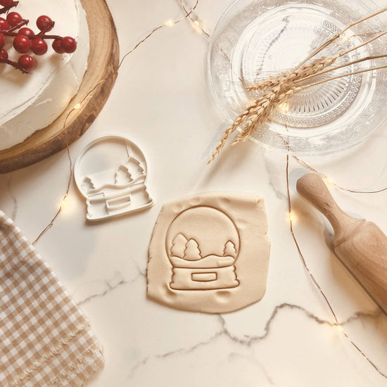 Molde galletas Bola de nieve de navidad