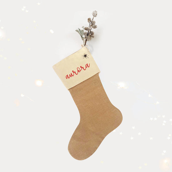 Bota Calcetín navideño personalizado