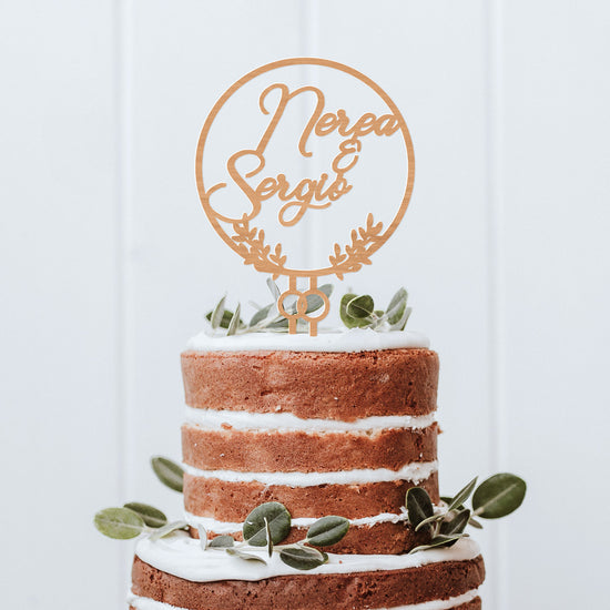 Cake Topper personalizado para tarta de boda infinito