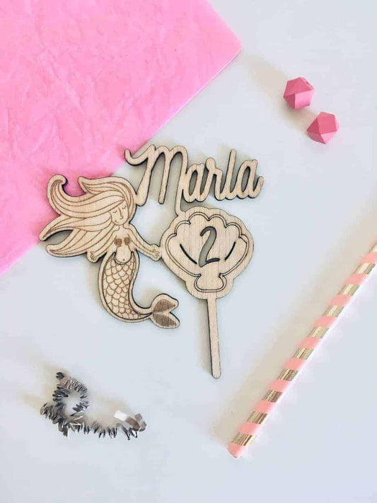 Cake Topper Grabado Personalizado